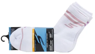 Zdjęcie produktu dla Skechers, 3 pary skarpet damskich LC PB Varsity Stripe, S02643HP-WHT, skarpety, damskie, białe