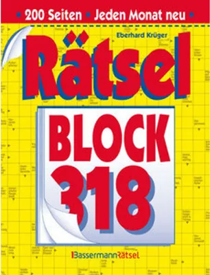 Obrázek produktu pro Rätselblock 318 (5 Exemplare à 2,99 EUR)