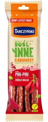Zdjęcie produktu dla Roślinne Kabanosy Piri Piri 90 g Tarczyński