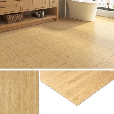 PVC-Vinylfliesen selbstklebend 30x30 cm, 16 Stück, Holzoptik