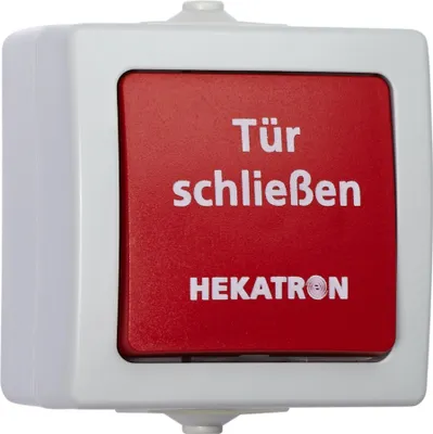 Image de Hekatron Vertriebs GmbH Bouton-poussoir de déclenchement manuel pour montage apparent IP44 HAT 03 (6500142)