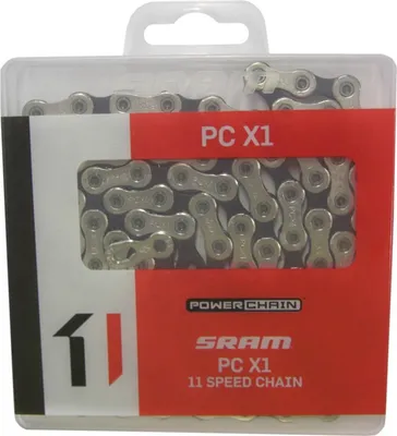 Produktbild von Sram Schaltungskette PC X1 SolidPin 118 Glieder 11-fach, PowerLock, si/sw.