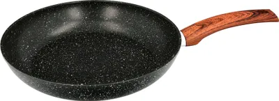 Immagine prodotto di Padella in alluminio forgiato antiaderente finitura pietra Ø 28 x 5,5 cm. Manico gommato