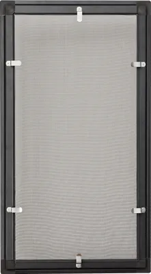 Produktbild von Fliegengitter Moskitonetz anthrazit Alu Rahmen Mückengitter 110x130 cm