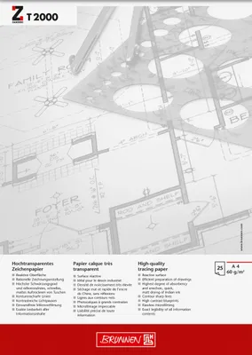 Image de BRUNNEN Bloc de brouillon A4 60g 25 feuilles 1047446