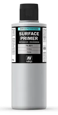 Produktbild von Vallejo 74.601, Basislackgrundierung, Metall, Kunststoff, Polyvinylchlorid (PVC), Holz, Fertig gemischt, Grau, 0,2 l, 1 Stück(e)