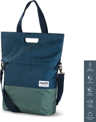 Produktbild von URBAN PROOF recycling Fahrradtasche SHOPPER 20L blau/grün