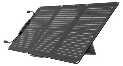 Produktbild von EcoFlow EFSOLAR60-TYPE-C, 60 W, 25,6 V, 2,06 A, Monokristallines Silizium, Schwarz, IP68