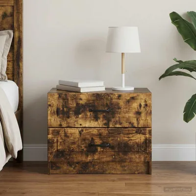 Zdjęcie produktu dla Maison Exclusive - Komoda nocna z drewna dębowego, wymiary: 62 x 34,5 x 44,5 cm