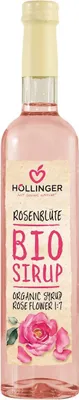 Produktbild von Rosenblüten Sirup 500ml - erfrischender und blumiger Geschmack - perfekt zum Mixen - Sirup in der Glasflasche von Höllinger Juice
