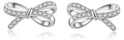 Image de Solidchoice - Petites boucles d'oreilles en forme de "C" en argent sterling 925