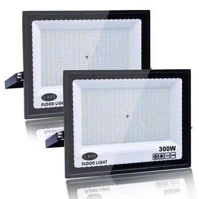 LED-Außenstrahler 2er-Pack 300W 30000LM IP66 kaltweiß