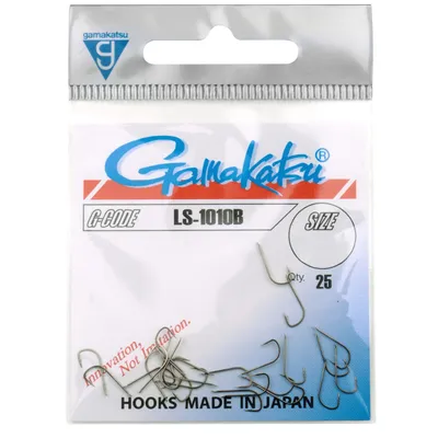 Produktbild von Gamakatsu LS-1010B Hooks Bronzefarben - 25 Angelhaken, Größe:10