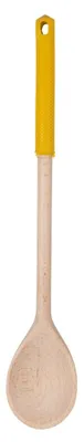 Imagen del producto de Cuchara de cocina de madera con mango de silicona de color, Fackelmann Wood Edition