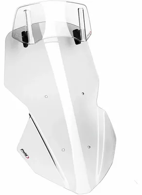 Image de Pare-vent Puig Touring, avec visière, dimensions 610 x 405 mm, homologué (ABE) pour Yamaha Tracer 9, Tracer 9 GT, Tracer 9 GT Plus, Tracer 9 Y-AMT, modèles de 2025 à 2026