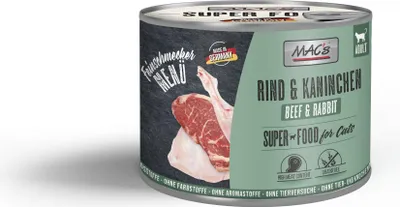 Produktbild von MAC's CAT - Feinschmecker Dose 6x200g  |  Rind & Kaninchen