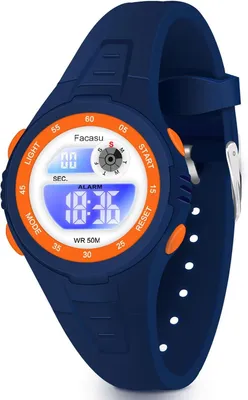 Produktbild von Kinderuhr, Buntes Licht,50M Wasserdicht, Outdoor-Sportuhr mit Stoppuhr Alarm,12/24 Stunden–Kindergeschenke für Jungen Mädchen im Alter von 4–15 Jahren