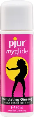 Produktbild von pjur myglide - Gleitgel auf Wasserbasis - mit Ginseng zur Stimulation für die Frau - für ein prickelndes Sexerlebnis (30ml)