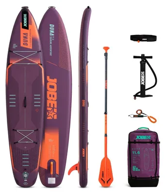 Produktbild von Jobe Aero Duna SUP Board 11.6 Paket Purple Stand up Paddle aufblasbar 350cm