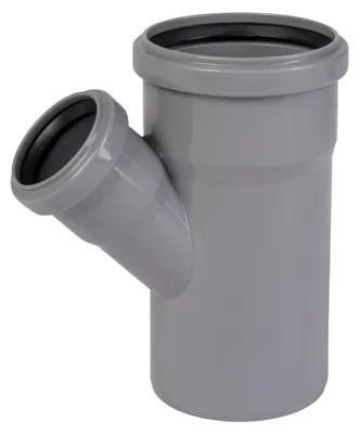 Produktbild von Ostendorfer HT Branch Pipe – DN 75/50 – 67 Degrees – Grey – Polypropylene