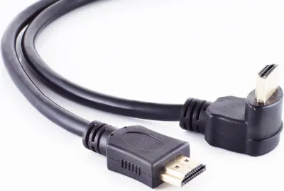 Zdjęcie produktu dla Kabel HDMI, HIGH SPEED z ETHERNET, 1x90°, 1 m