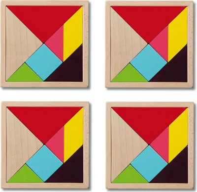 Produktbild von Remember Tangrams Holz Formen und Legespiel