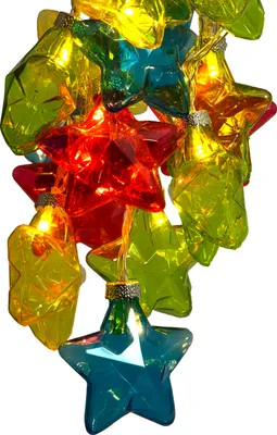 Produktbild von Lichterkette Kunststoff bunt Lichterkette Weihnachtsstern 20 Sterne  Weihnachten