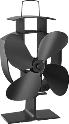 Produktbild von Wiltec Kaminofenventilator mit 4 Blätterm 50 bis 300°C, Ofenventilator ohne Strom, Kaminventilator für eine effiziente und umweltfreundliche Wärmeverteilung