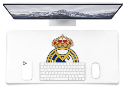 Obrázek produktu pro Podložka pod myš Real Madrid XXL, 43x90 cm – Protiskluzová podložka