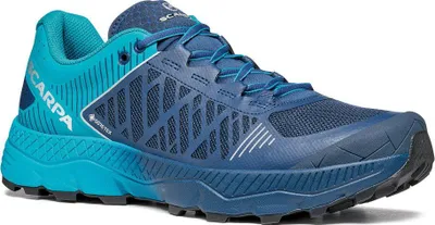 Laufschuhe Spin Ultra GTX von Scarpa in Blau und Türkis; geeignet für Trailrunning.