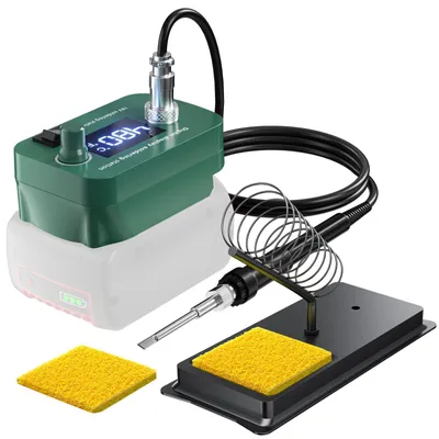 Imagen del producto de Soldador inalámbrico de 60 W con pantalla LED digital, ideal para proyectos de bricolaje y reparaciones