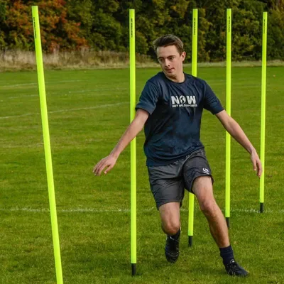 Obrázok produktu pre Tréningové palice s pružinovou základňou - 180 cm - 10 kusov - v prepravnom vrecku