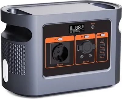 Obrázok produktu pre 500Wh prenosná napájacia stanica, pripojiteľný solárny nabíjací panel, rýchle nabíjanie, balkónové napájanie pre núdzové napájanie / kempovanie / obytné automobily / dom