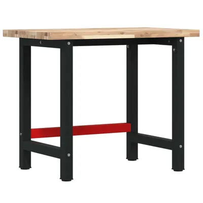 Zdjęcie produktu dla vidaXL Stół warsztatowy 100x60x83 cm z litego drewna akacjowego, prostokątny