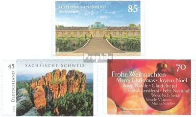 Produktbild von Briefmarken BRD (BR.Deutschland) 2016 Mi 3231,3251,3270 (kompl.Ausg.) selbstklebende Ausgaben gestempelt Burgen und Schlösser