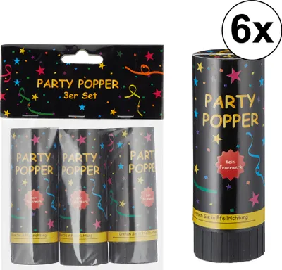 Produktbild von 9 Stück Party Popper in 3er Set