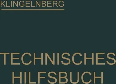 Produktbild von Klingelnberg Technisches Hilfsbuch