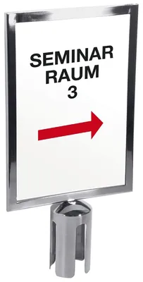 Produktbild von CONTACTO Schild auf Gurtabsperrpfosten