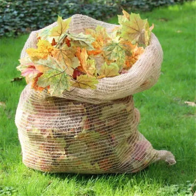 Produktbild von Laubsäcke Jute 70 x 100 cm 3 Stück kompostierbar
