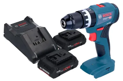Image de Bosch GSB 18V-45 Professional Perceuse-visseuse à percussion sans fil 18 V 45 Nm Brushless + 2x batterie ProCORE 4,0 Ah + chargeur