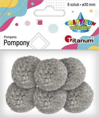 Obrázok produktu pre Fleecové bambuľky 3cm svetlo šedé 6ks