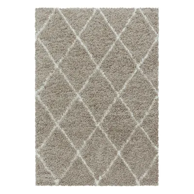 Zdjęcie produktu dla 200x290 cm Kawałek dywanu Alvor Shaggy 3401 beżowy