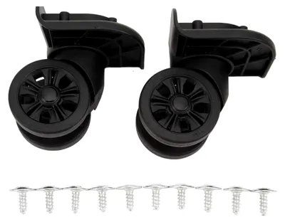 Produktbild von 2 Stück ABS Gepäckkoffer-Rollen - Ersatz für Gepäck - Rotationsmechanismus zur Reparatur