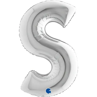 Produktbild von Riesenbuchstabe Folienballon 40"/102cm | Silber #S