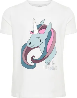 Produktbild von Name it Einhorn T-Shirt in weiß 104