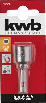 Produktbild von kwb 102713, Sechskantschaft, 25,4 / 4 mm (1 / 4"), Stahl, 110 mm