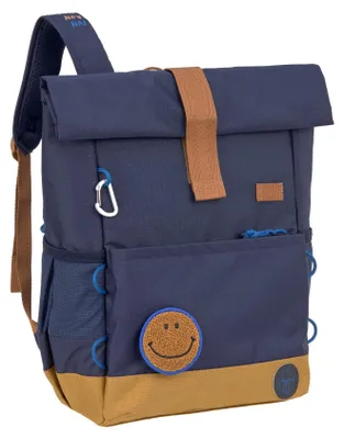 Image de Sac à dos décontracté pour enfants - Sac à dos à fermeture enroulée Little Gang, bleu marine