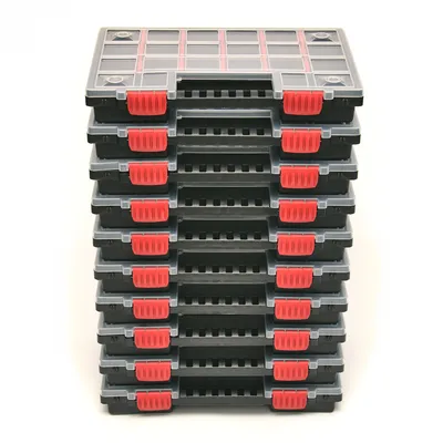 Produktbild von Kistenberg 10x box na sortiment NORS14 sada triediacich boxov box na drobné diely NORS14 34,4 x 24,9 x 5 cm