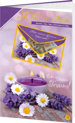 Produktbild von Geschenkbuch Konfirmation 12 x 18 cm, 12 Seiten mit Geldumschlag