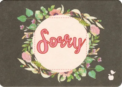 Produktbild von Papp-Postkarte "Sorry"